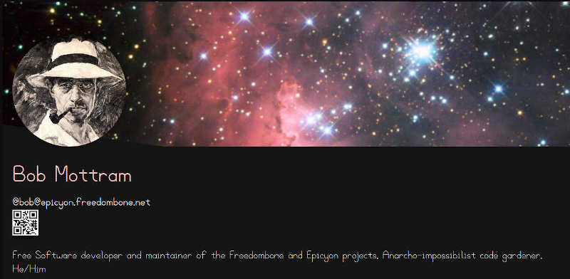Starlight theme profile page